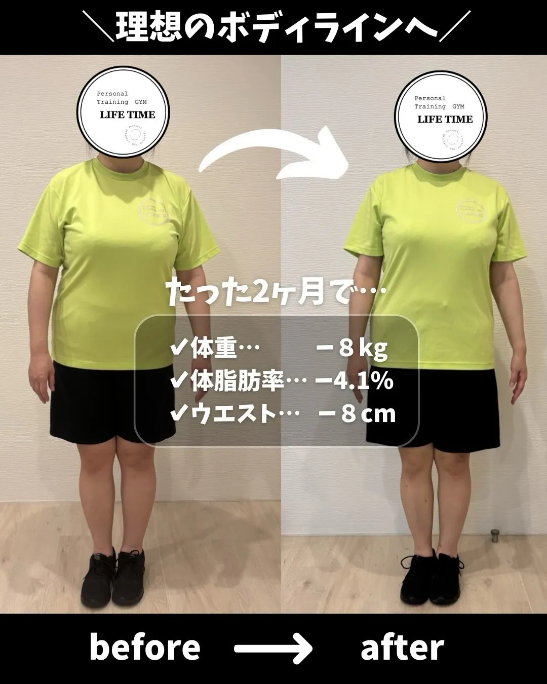 2ヶ月間のお客様の途中経過👏
